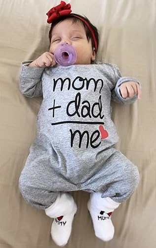 Miniatura 2 de Derouetkia Mameluco divertido con letras para bebés niños y niñas