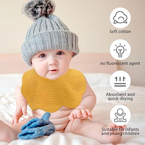 Miniatura 3 de Baberos de muselina para bebés, baberos para babero de dentición para bebé niña o niño de muselina de algodón