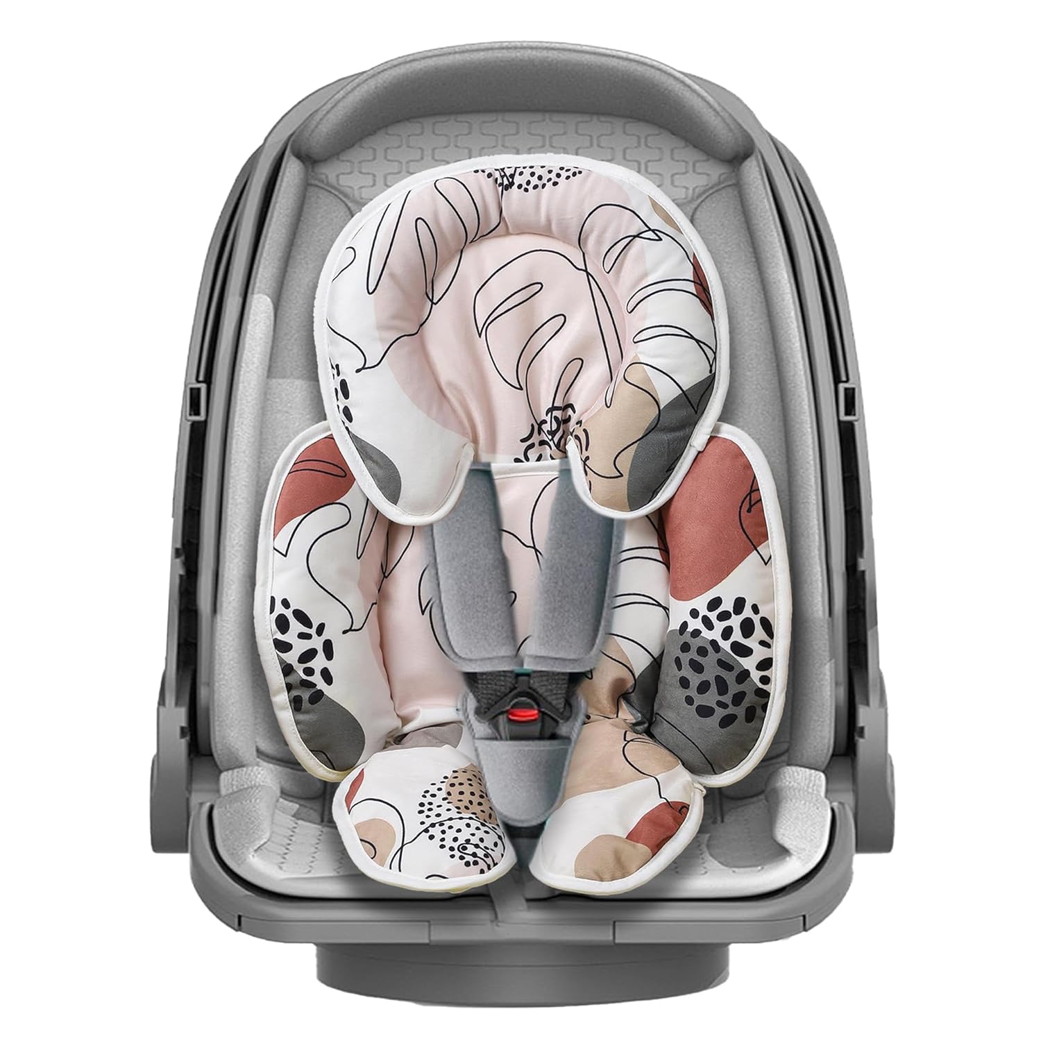 E1F1NN DOT Baby Car seat Head Support, 2in1 Infant Car Seat Insert for Newborn