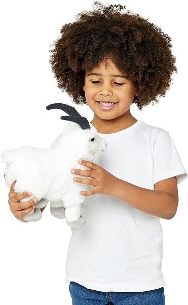Zappi Co Goat Plush Toy (30cm) - Fun, Cuddly Farmyard Friend, Eco-Friendly, Perfect for Imaginative Play, 100% Recycled - 2