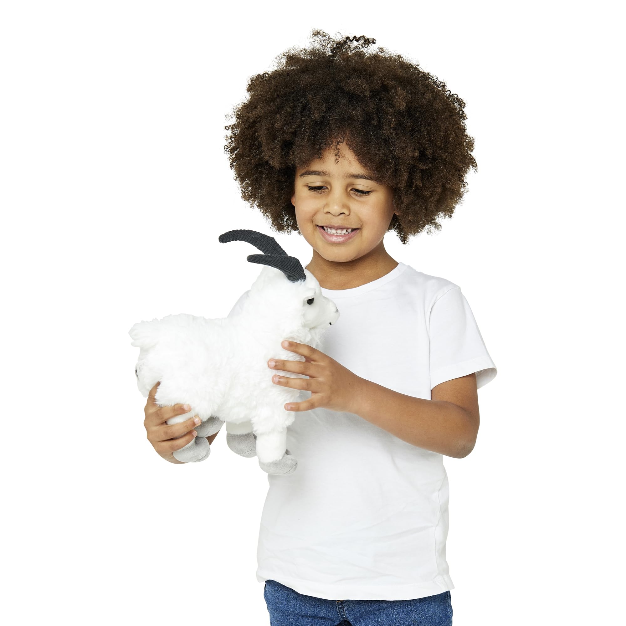 Zappi Co Goat Plush Toy (30cm) - Fun, Cuddly Farmyard Friend, Eco-Friendly, Perfect for Imaginative Play, 100% Recycled - 2