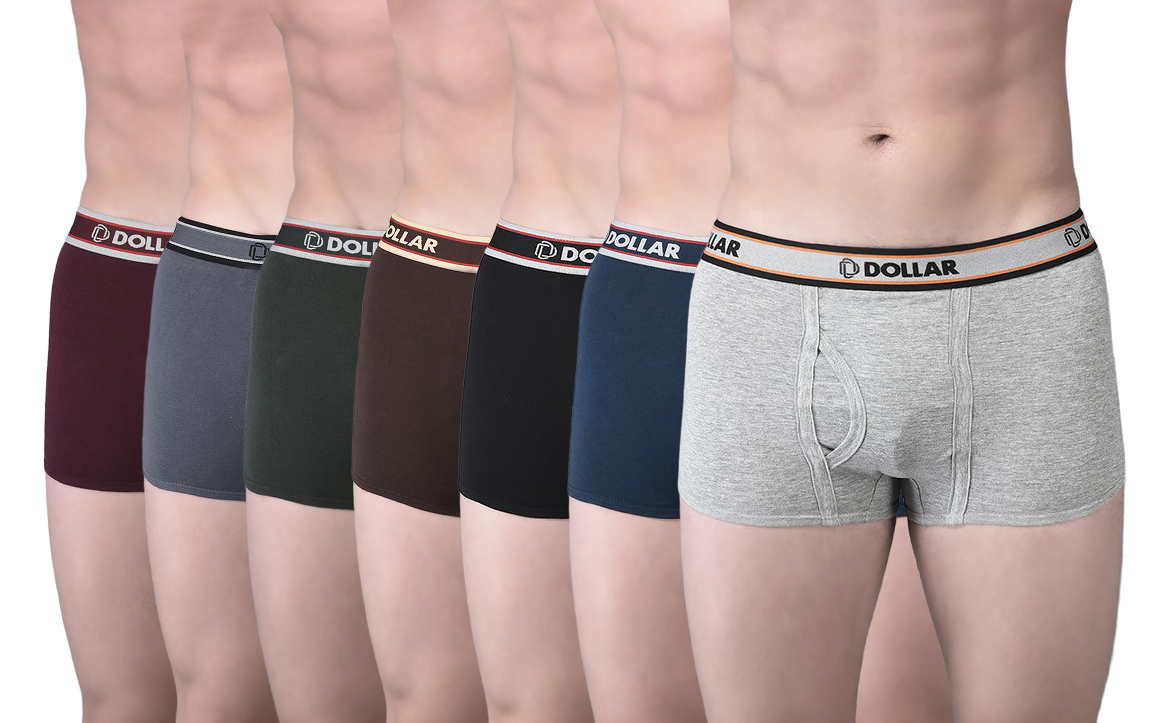 dollar bigboss Men's Assorted Pack of 7 Trunk-picture-23