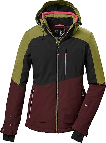 killtec Mujer Chaqueta de esquí/chaqueta funcional con capucha con cremallera KS