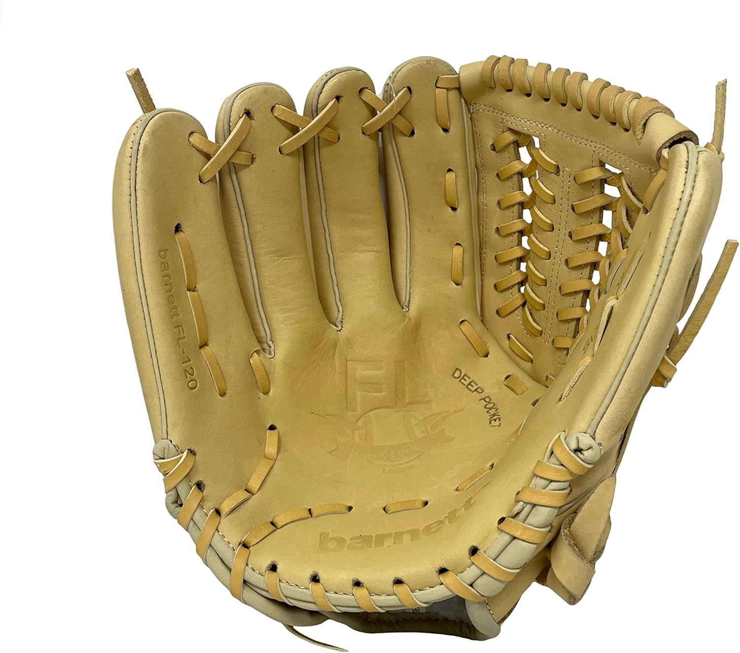FL-120, Leather Baseball Glove, Infield/Outfield/Pitcher 12", Beige