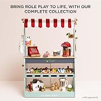 Vista 6 de Le Toy Van - Cesta de Panadero de Madera Educativa del Mercado Honeybee Comida de Juego de Madera Comida de Tienda de Juego de Supermercado