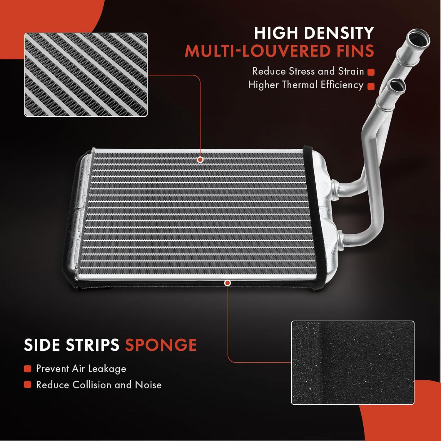 A-Premium HVAC Heater Core Compatible with Buick LaCrosse 2005-2009 & Chevy Impala 2004-2013 Impala Limited 2014-2016 Monte Carlo 2004-2007 & Pontiac Grand Prix 2004-2008