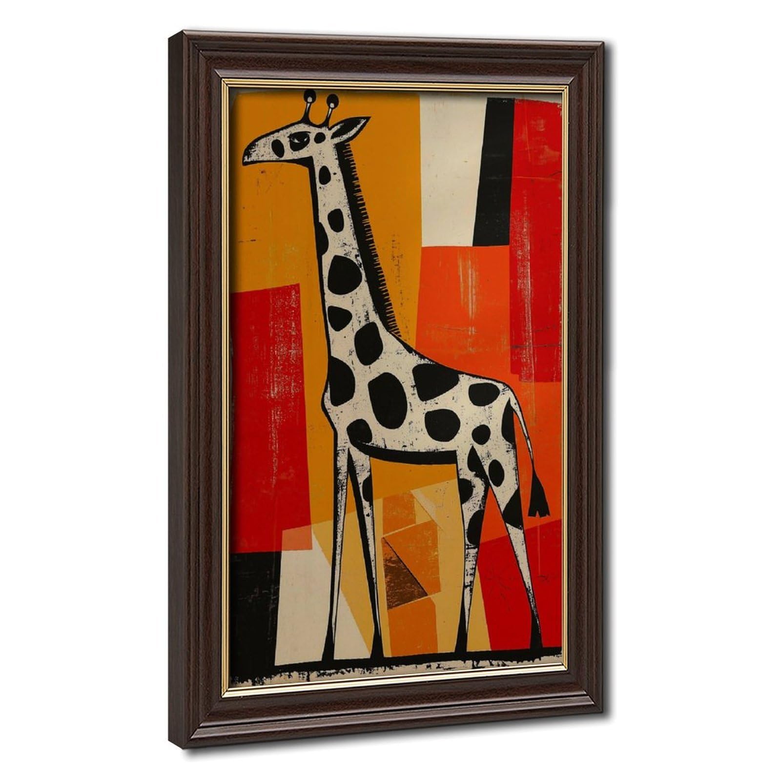 Bareronor Giraffe Abstract Canvas Poster Bedroom Decor Landscape Office Room Decor Gift 20" L X 30" W