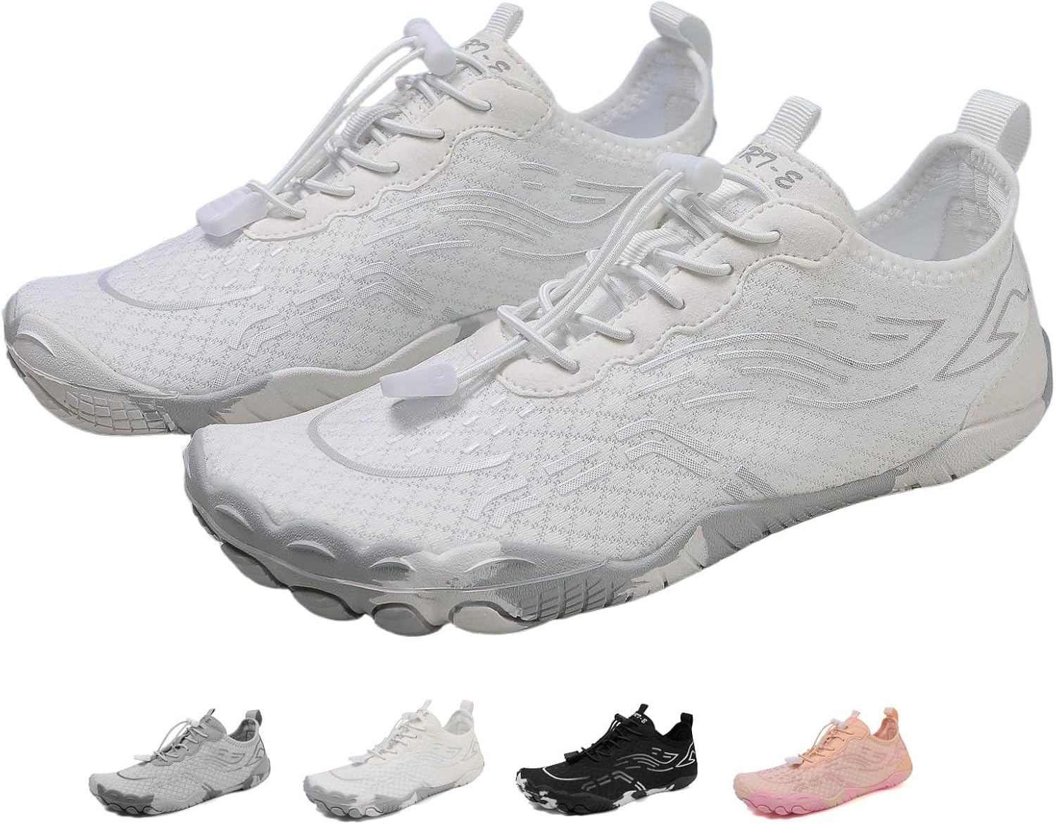 Wide Fit Barefoot Water Shoes, Men Women Non-Slip Hiking Aqua Sneakers, Zero Drop Wide Toe Box Quick Dry Swim Shoes