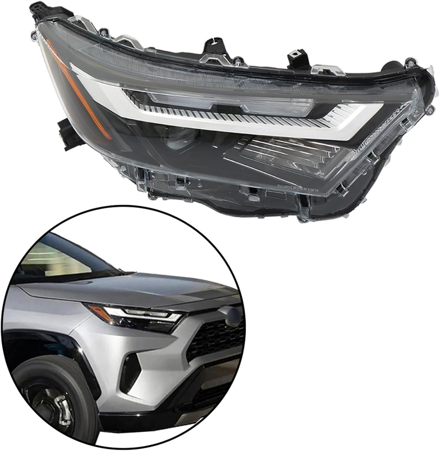 labwork Headlight Assembly Replacement for RAV4 XLE 2023 Factory Headlights Set Passenger Side RH 811100R350