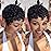 VRZ Short Pixie Cut Wig Human Hair Glueless Pixie Cut Wigs for Black Women Natural Black Color for Daily Use Full Machine Made Wig No Glue Short Curly Human Hair Wig