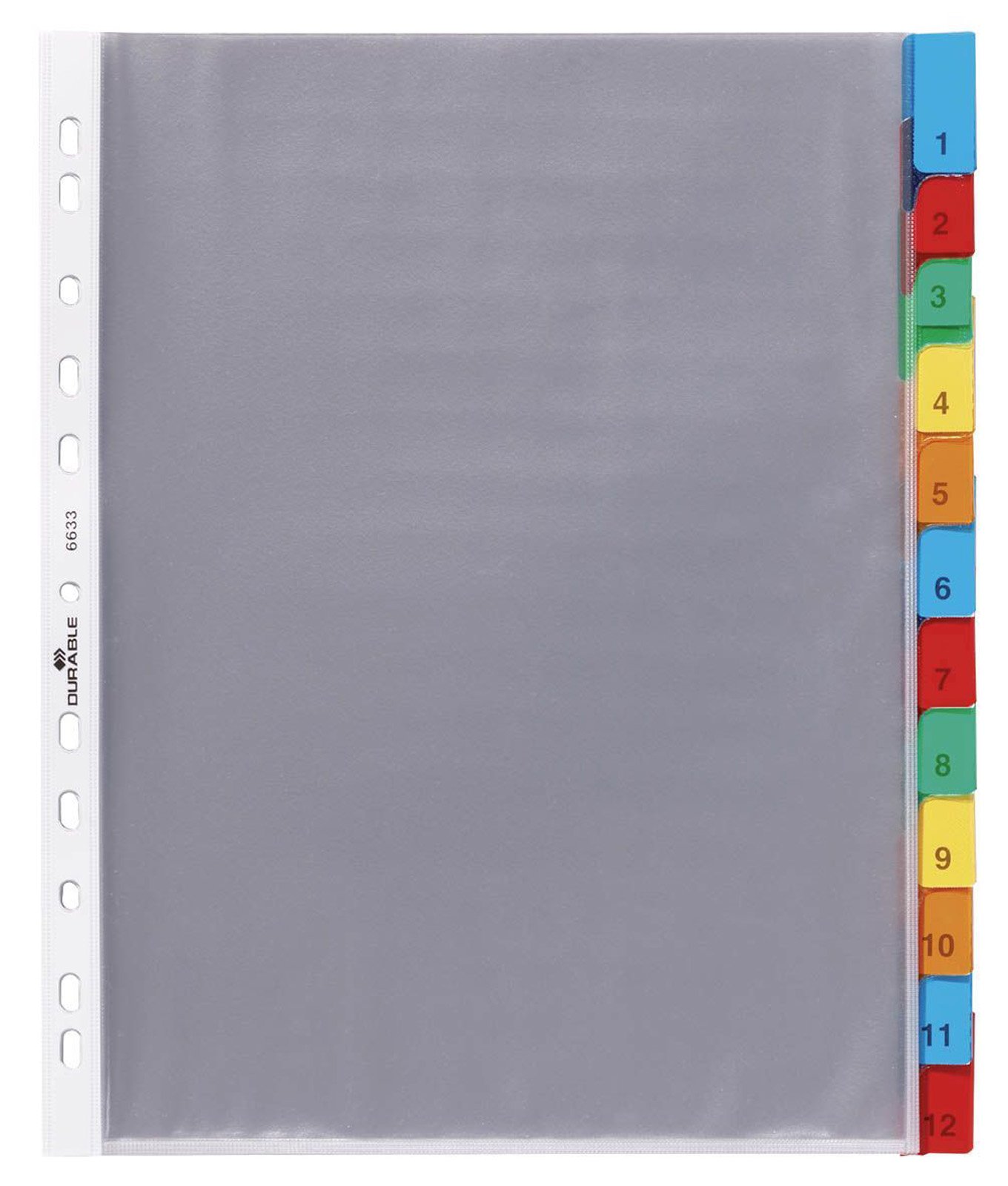 Amazon.co.jp: 丈夫な663319 パンチポケットインデックスセット 12分割
