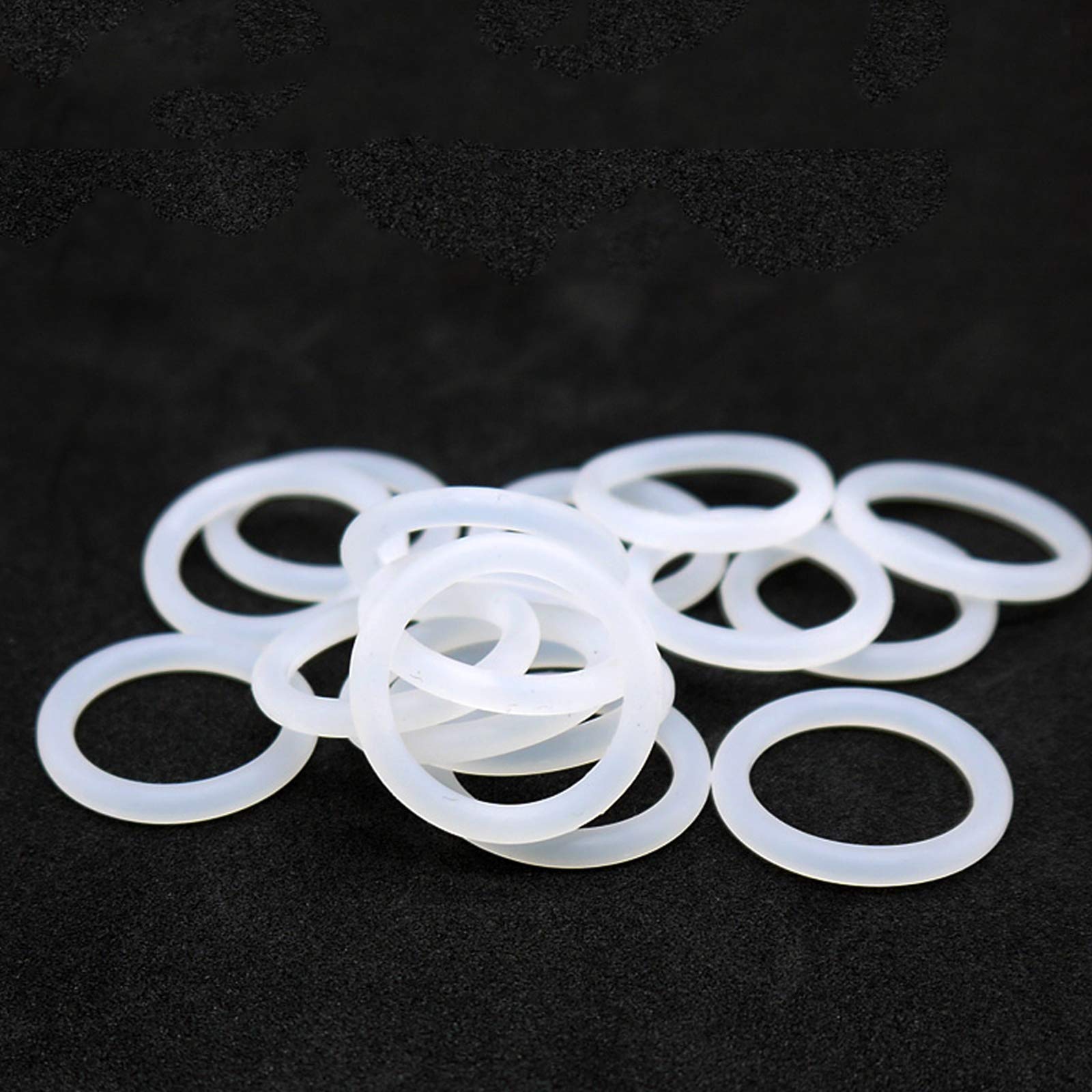 Anillos, junta tórica, anillos de sellado, arandelas de junta de sellado de junta tórica de silicona for reparación de válvulas de compresor Diámetro exterior 23-30 mm Diámetro del cable 5 mm 20 pieza