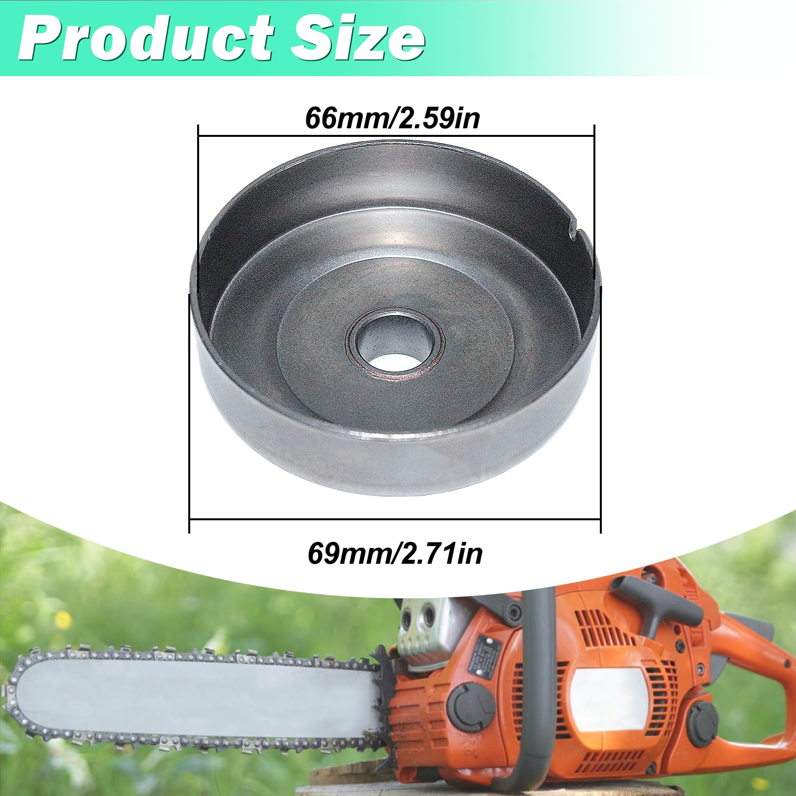 Pignone Rondella A Tamburo Frizione Motosega 3/8 6T Rondella - Foto 5