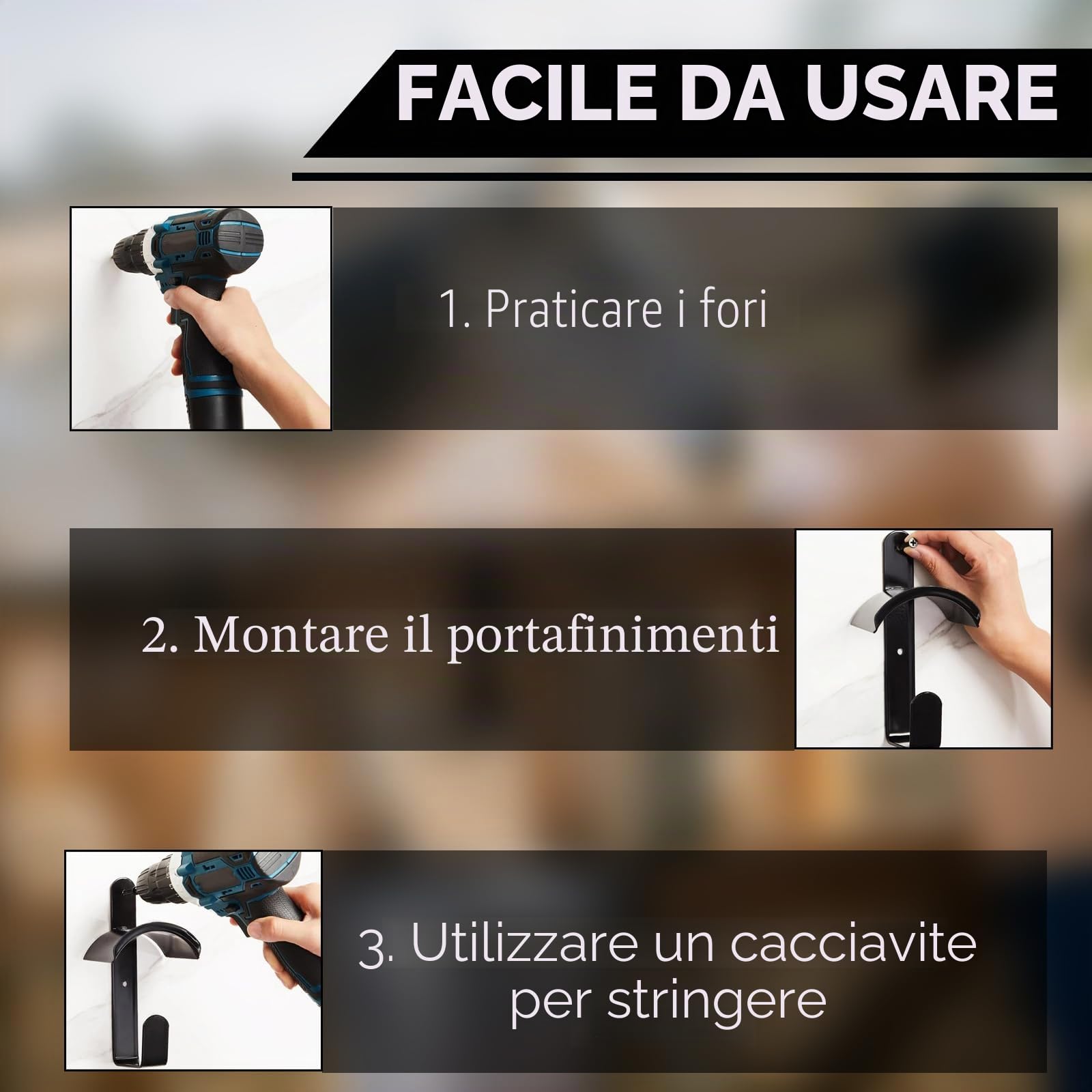 4 Pezzi Supporto per corsia per Cavallo, reggisella per Cavallo, con Rivestimento antiruggine, Gancio per Cavalli, maneggio, Camera per Sella.
