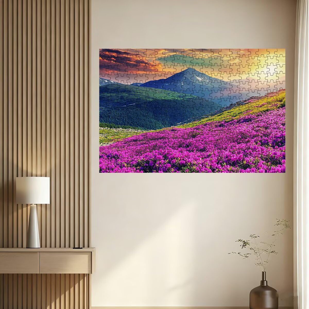 Puzzle 4000 Pezzi Paesaggi, Puzzle Fiore per Adulti, Puzzles in Legno Intrattenimento Creativo, Divertimento, Puzzles Educativi Classici con Confezione di Alta Qualità Idea Regalo Donna Decor -3030