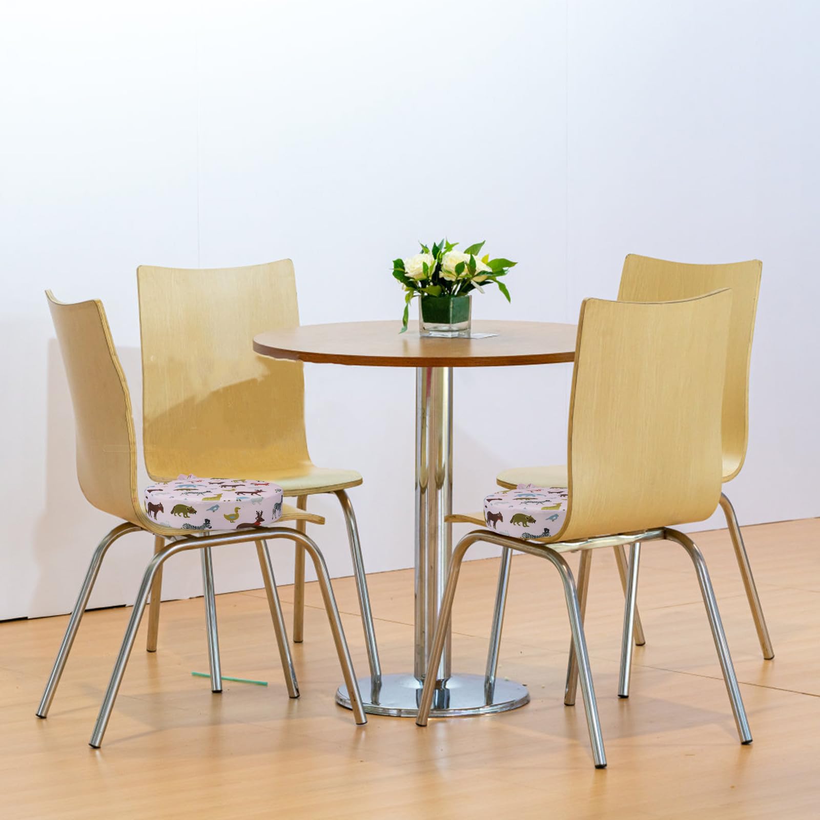 Totority Cojín Elevador para Silla de Niño Rosa Material de Algodón y Espuma, Antideslizante y Fácil de Limpiar, Adecuado para Comedor y Muebles Infantiles