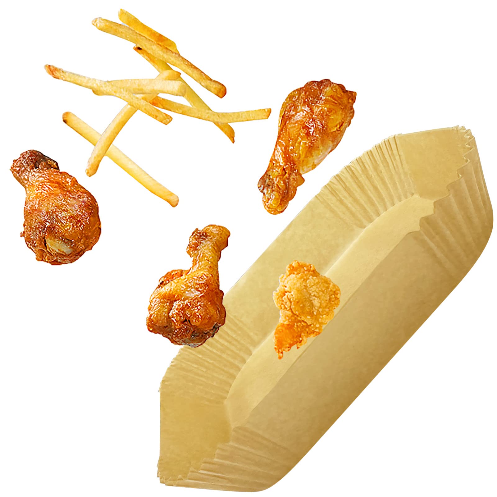 Fodere Per Friggitrice Ad Aria USA E Getta, 100 Pezzi Da 20 Cm (7,9"), Carta Da Forno Antiaderente, Resistente A Olio E Calore, Adatte A Cosori, Ninja, Ecc. - 4
