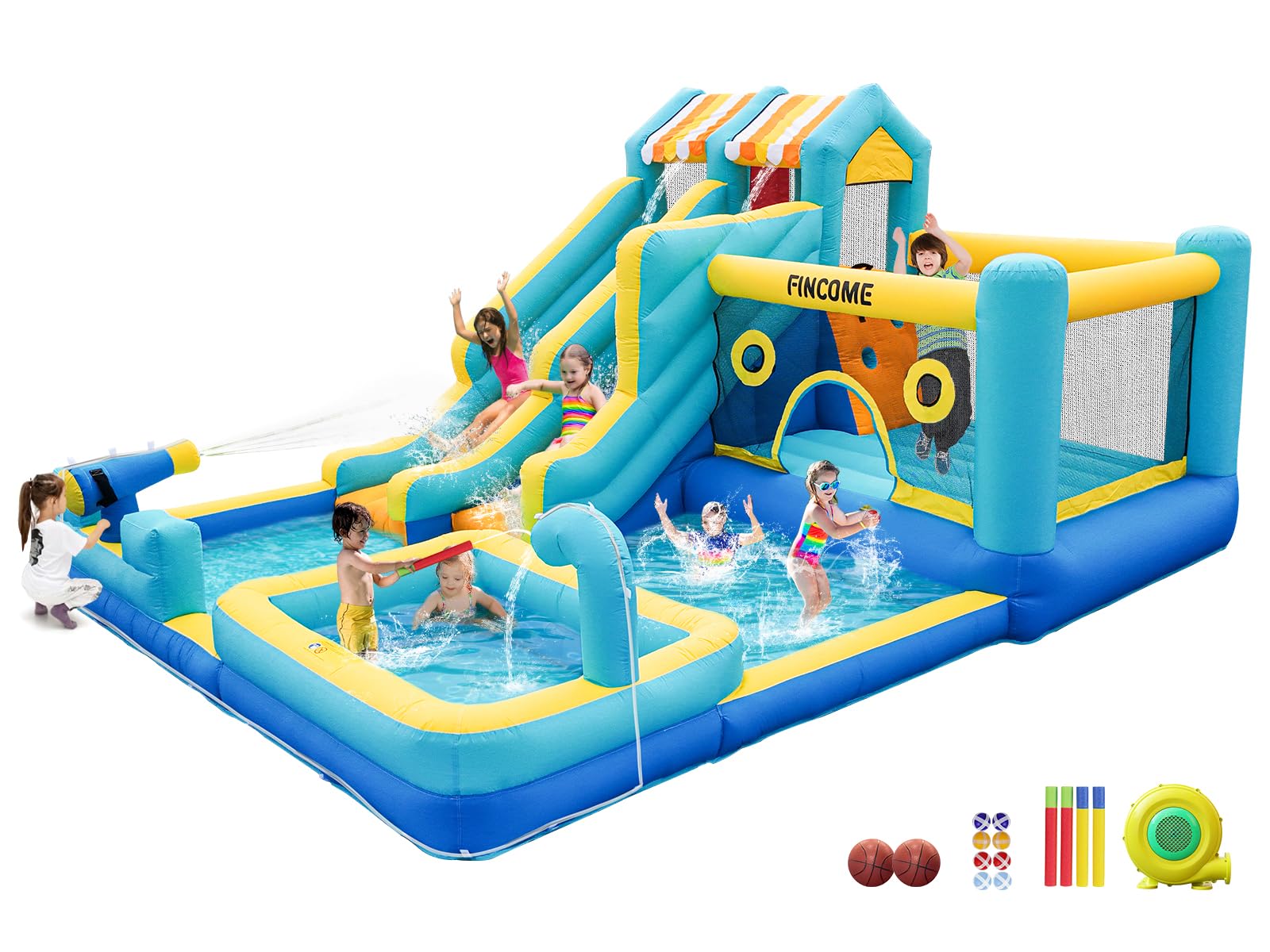 Photo 1 of FINCOME 10-in-1 Water Slide Bounce House
