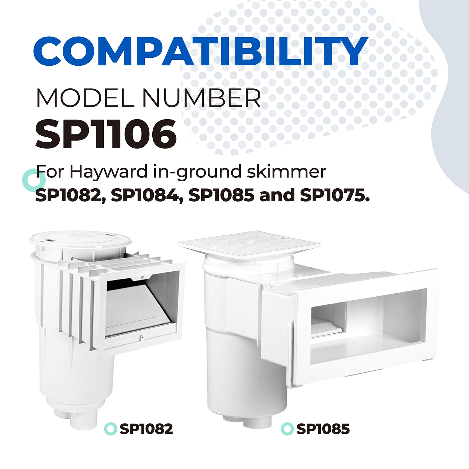 Pool-Vakuumplatte Mit 3,8 Cm Anschluss – Für SP1106, SP1084 & Andere Modelle, Inkl. Skimmer-Adapter
