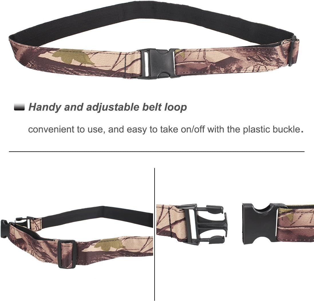 Kratarc 3-Tubes Hip Quiver Waist Hanged Camouflage Arrow Archery Carry Bag with Pockets Adjustable Belt (Camo) : Sports & Outdoors