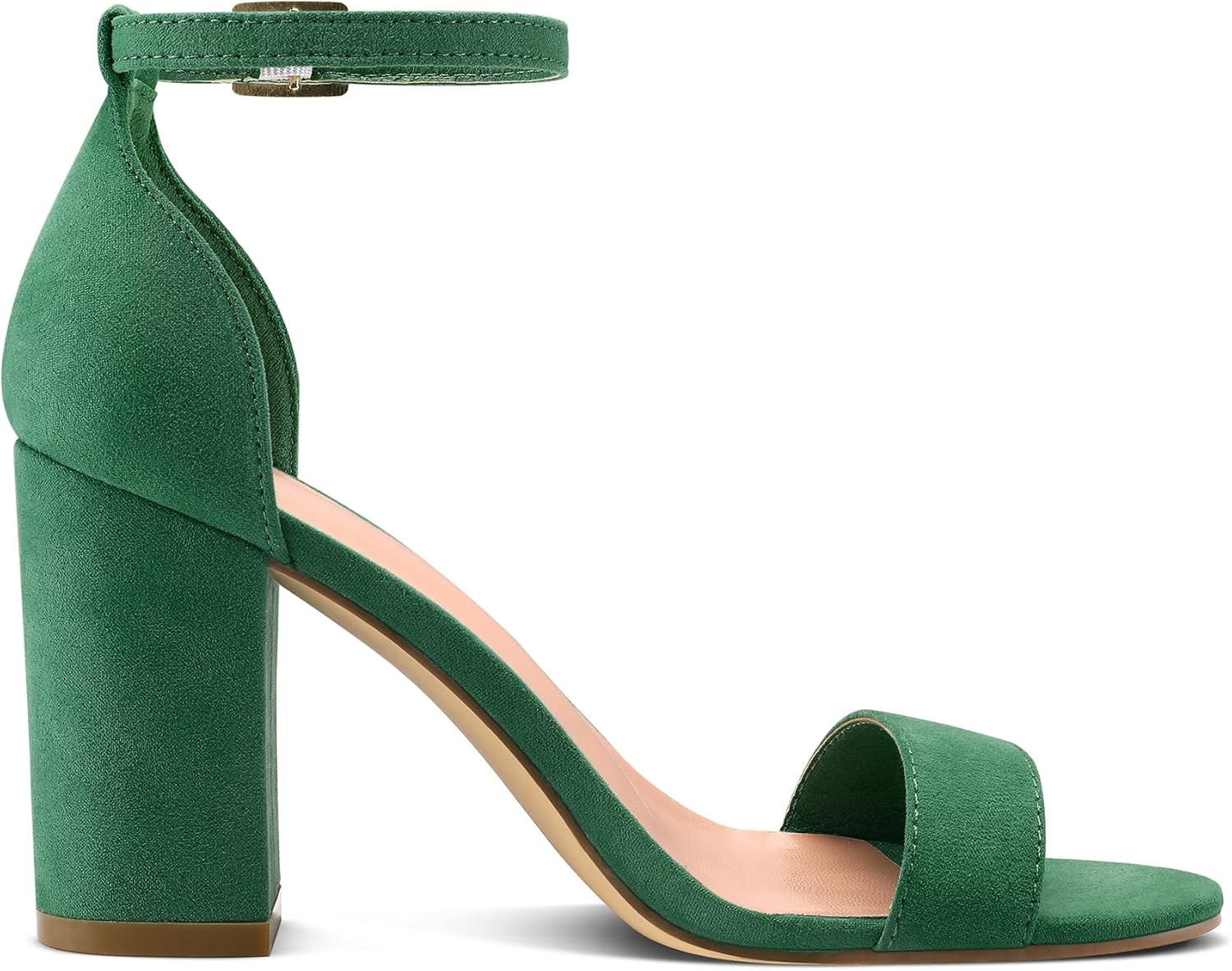 COASIS Women's Chunky Block Heels Open Toe Ankle Strap 3.5 Inch Heeled Sandals - Image 6