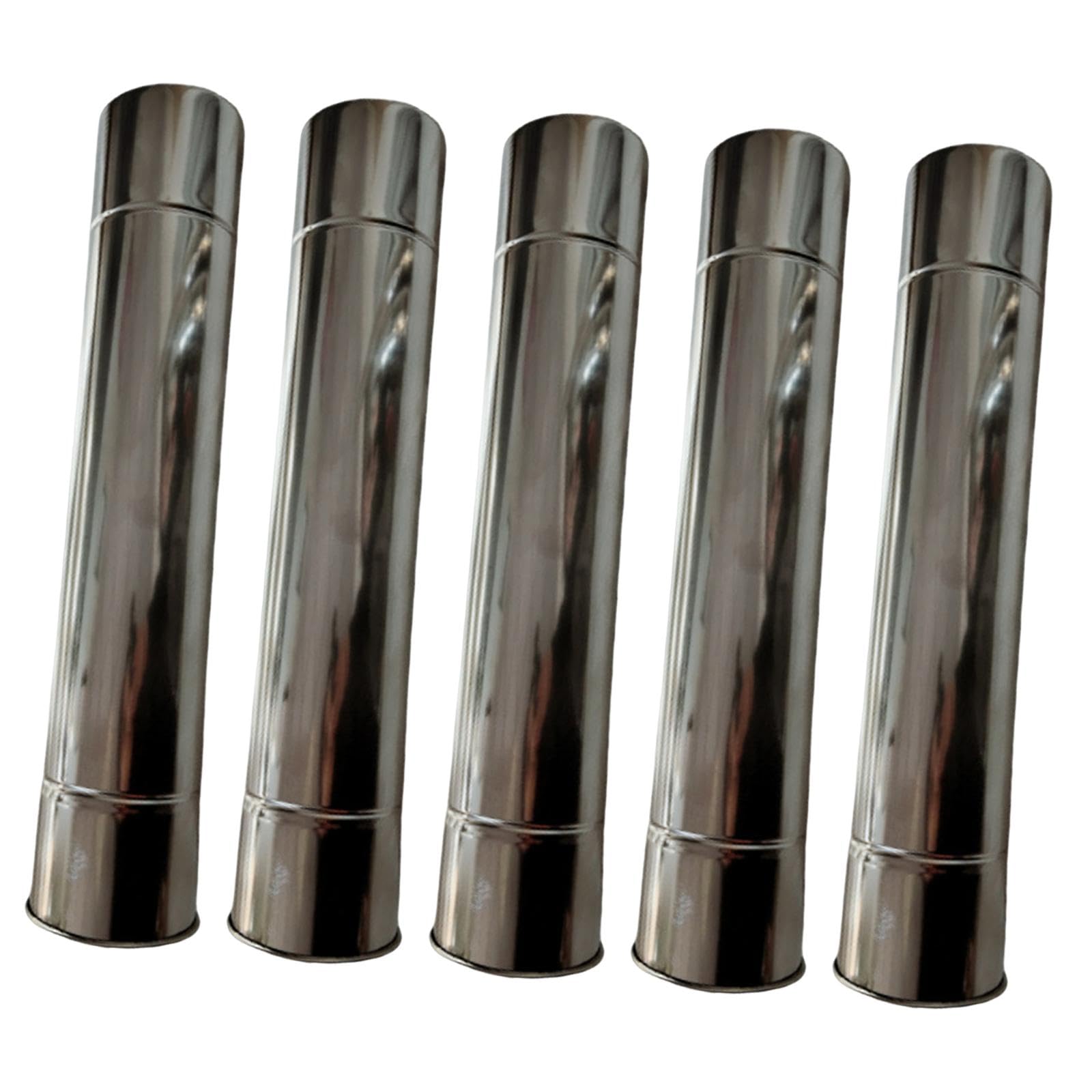 Sharplace 5 Tubi, Diametro 7 Cm, Antivento, Acciaio Inossidabile, Tubo per Canna Fumaria per Tenda, Esterno, Campeggio, Interno