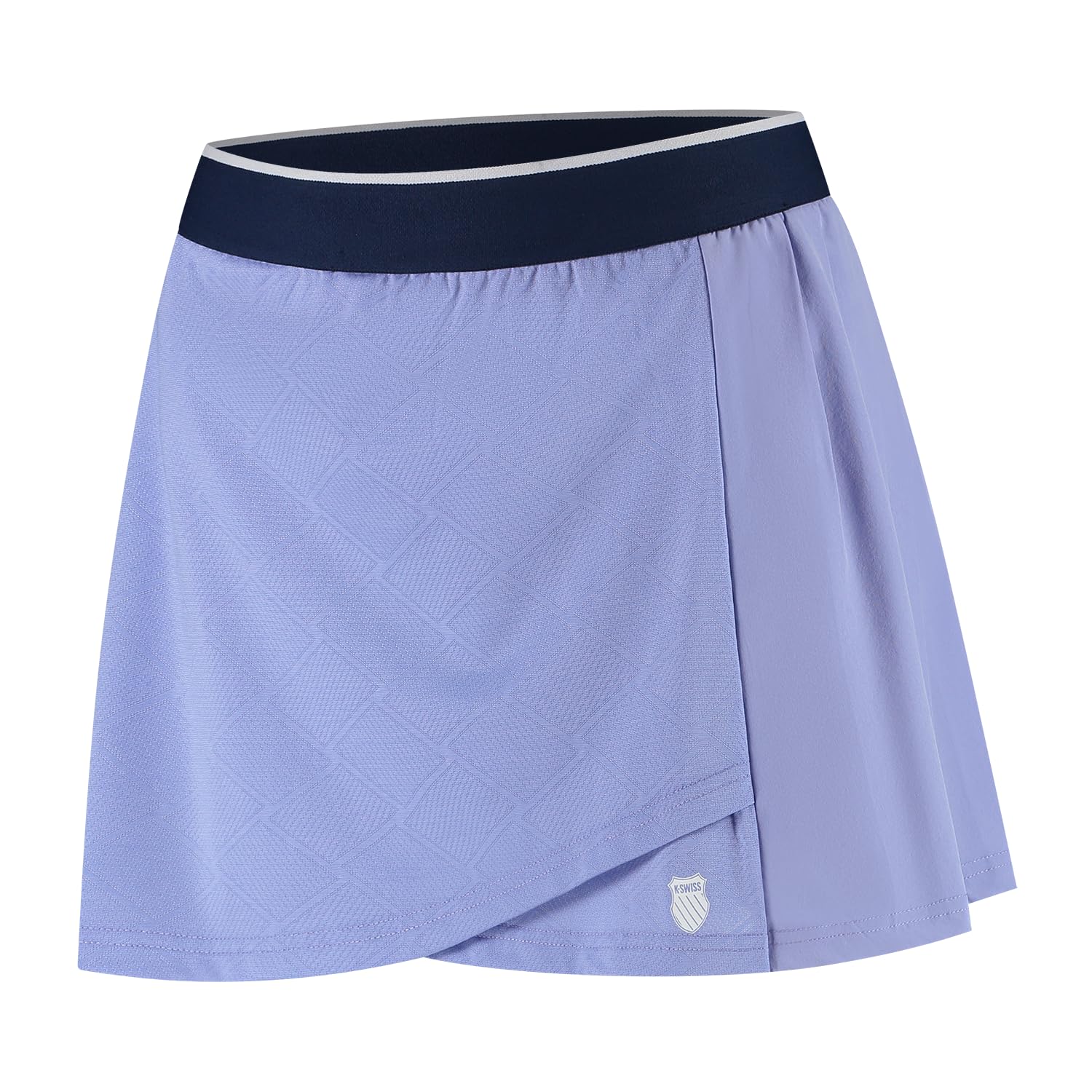 K-Swiss Women’s Hypercourt Skirt Jacquard – Neon Purple/Navy/White | Performance Tennis/Padel Skirt