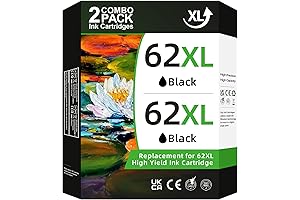 HP 62XL Black Ink Cartridges (2-pack)