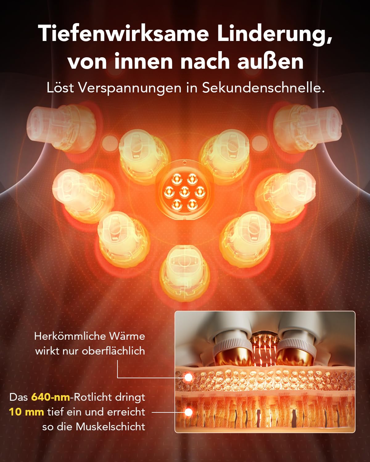 SKG G7 Pro Fold faltbare Nackenmassagegerät mit Wärme kabellos tragbar Puls- und Vibrationsmassage