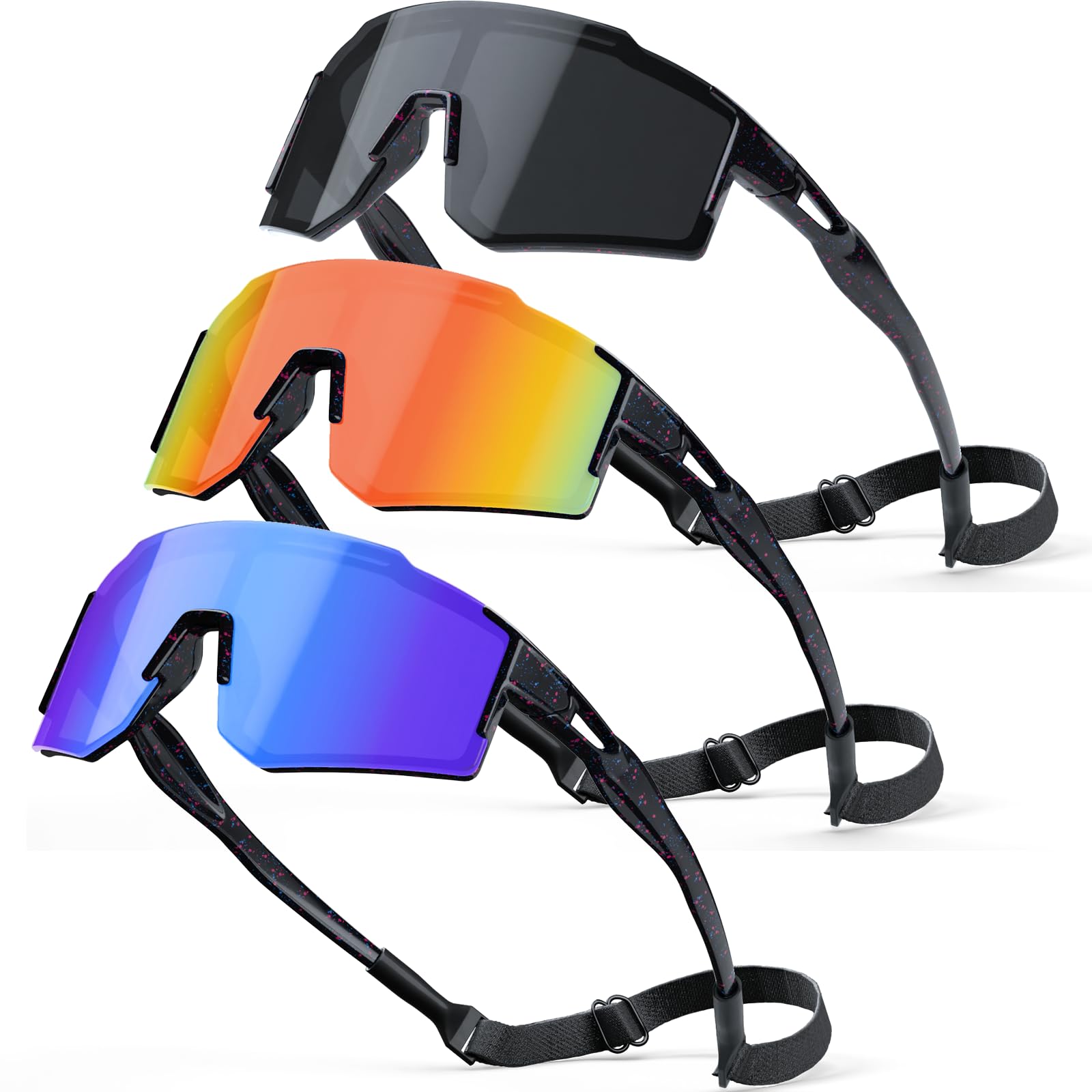 CMBJJU Kids Sunglasses,Youth Baseball Glasses for Boys Girls Age 6-14,Sports UV Protection Goggles