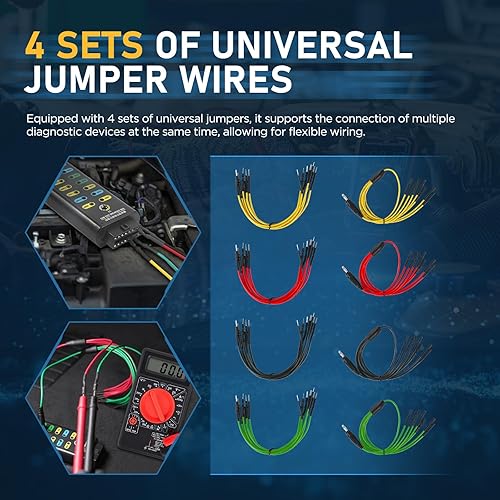 Miniatura 6 de Caja de ruptura OBD2, detector de protocolo OBDII automotriz ComunicaciónAlimentaciónDetección de tierra Caja de ruptura de 16 pines CAN 17.7