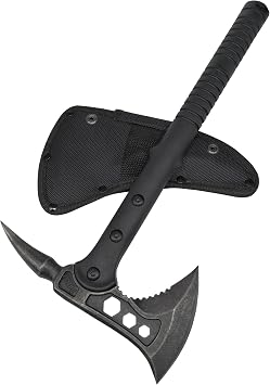 Camping Axe, Survival Throwing Hatchet with Sheath,Tactical Tomahawk Camping Cutting Wood Axe