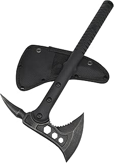 Doom Blade Camping Axe, Survival Throwing Hatchet with Sheath,Tactical Tomahawk Camping Cutting Wood Axe