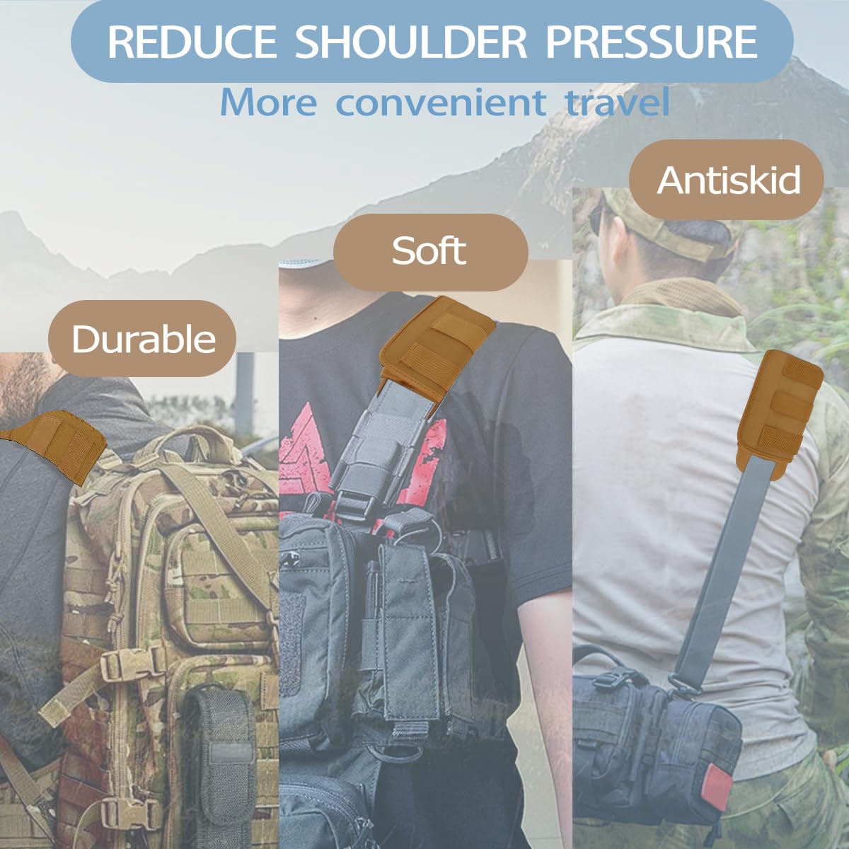 ZINMARK Paquete de 2 almohadillas de hombro ultra gruesas para bolsas de laptop, bolsas de mensajero, maletines y la mayoría de bolsas