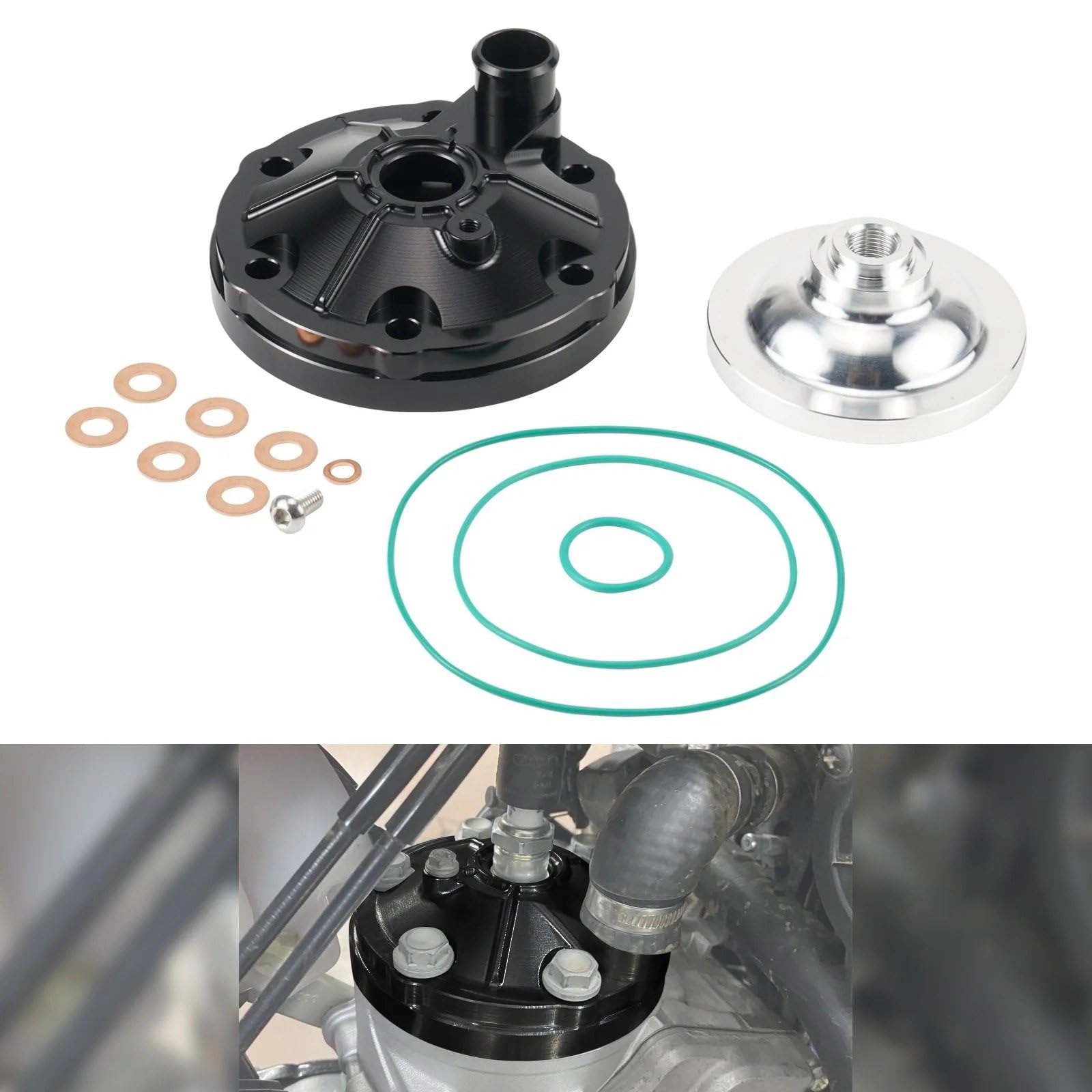 Kit revisione completo motore Adatto per EXC 300 XCW XC-W 300 Adatto per TE 300 Adatto per Gasgas EC 300 2024 2025 Testata motore Testata superiore Kit copertura protezione Kit Guarnizioni per motore