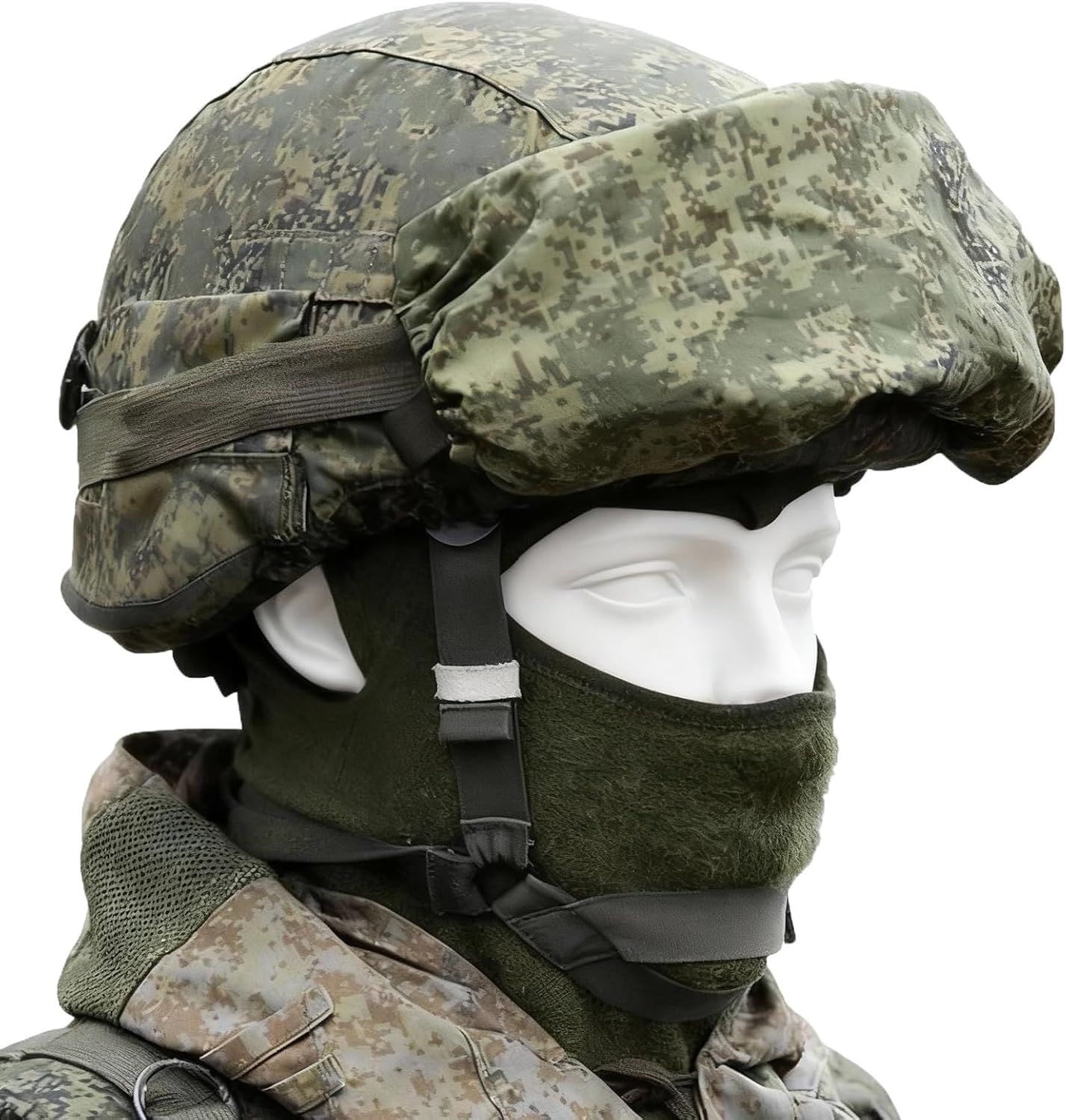 Full Set of Russian Gear, Fast Tactical Bump Helmets, Green Camouflage Cosplay Outdoor Field Airsoft Paintball Gear