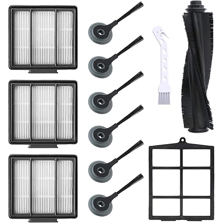Lemige Ersatzfilter & Seitenbürsten Für Shark Ion Roboterstaubsauger – 10-teiliges Set, Kompatibel Mit R85, R71, S87 Uvm.