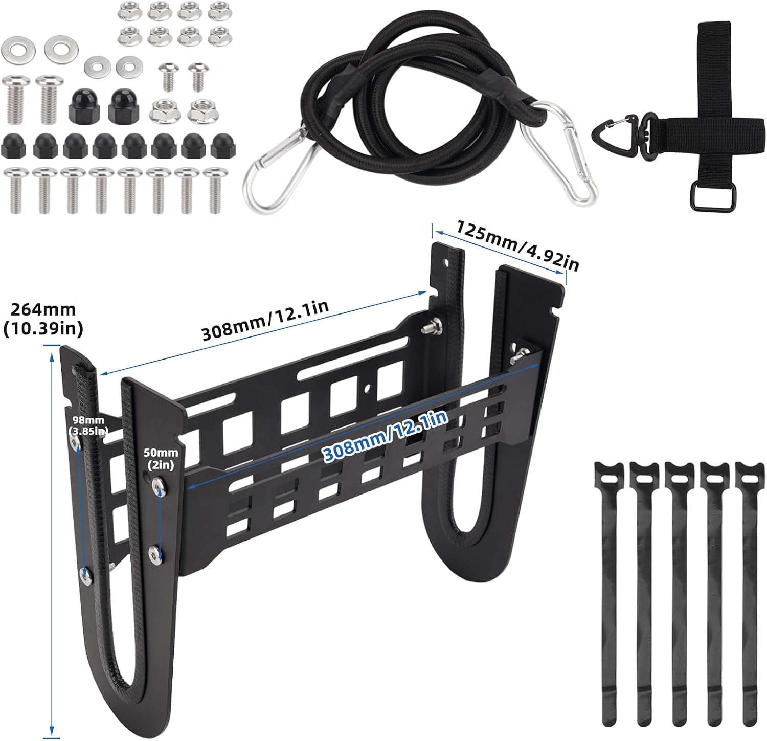 Skateboard Rack for Super 73 S2, Skateboard E-Bike Holder, Aluminium Boards Carrier Board Holder, E-Bike Accessories for Super 73