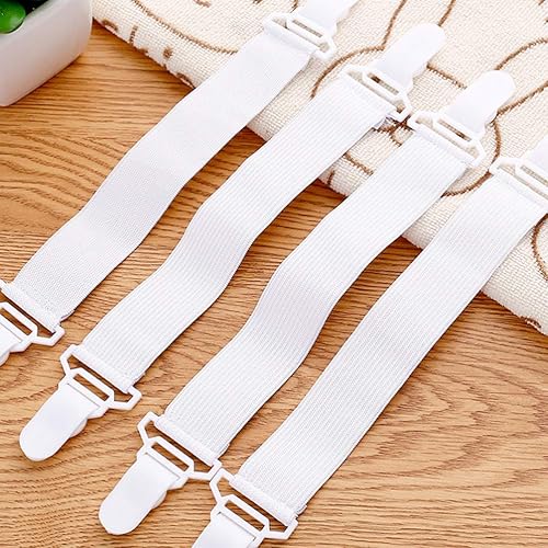 Miniatura 2 de BESPORTBLE 16 clips antideslizantes para sábanas de cama, correas de soporte para sábanas de cama, hebilla