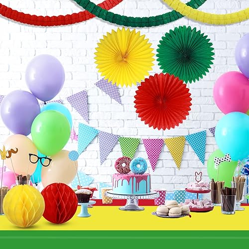 Miniatura 5 de 10 piezas de suministros para fiesta de cumpleaños de Reggae de 51 x 71 pulgadas, manteles rectangulares de plástico, decoraciones de papel de