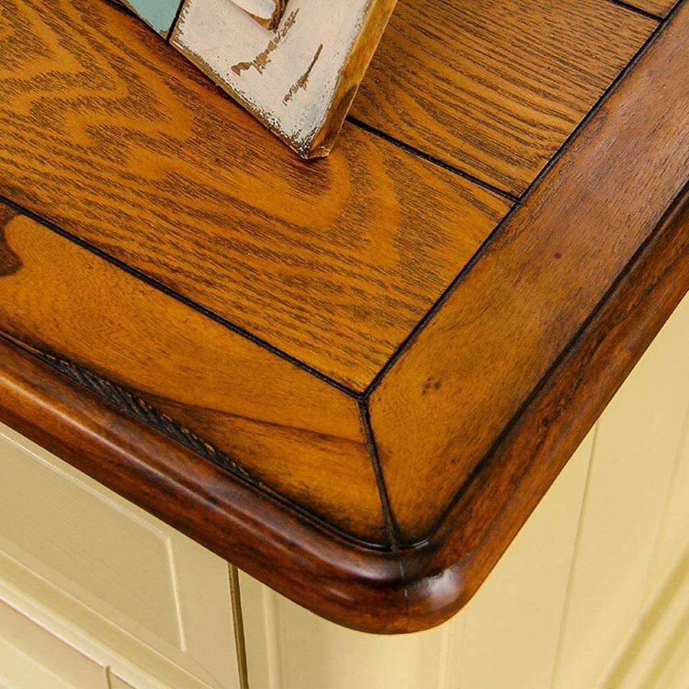 Comodino Semplice Comodino per Camera da Letto Ufficio Country Country Americano Pastorale Retro Storage Comodino Comodino in Legno Massello Comodino Tavolini Laterali Comodino Set Comfortable