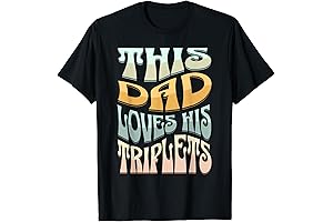 This Dad Loves His Amazing Triplets T-Shirt