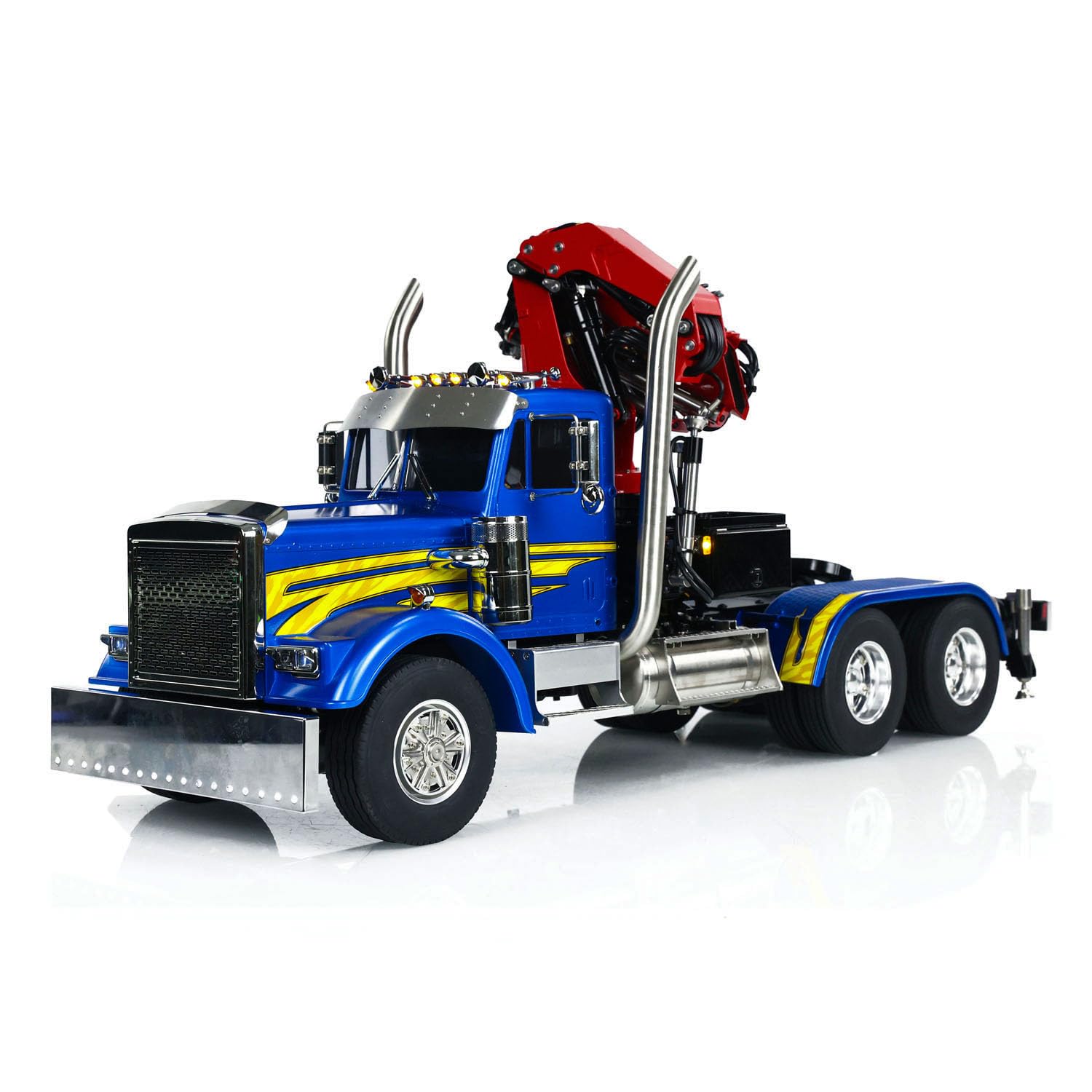 wheelfun 1/14 6X6 RC Trattore Camion Telaio Metallo 2-Speed Gearbox RTR 56344 Sound Light System ESC Servo Hobby Grade Model