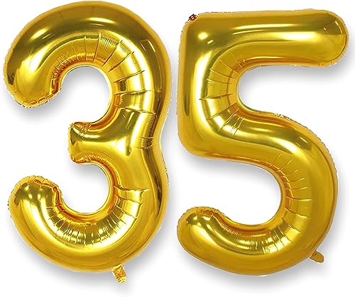 Miniatura 58 de AULE Globos grandes de Mylar de 40 pulgadas para hombres y mujeres, decoraciones de fiesta de cumpleaños de 60 años, suministros de fiesta de