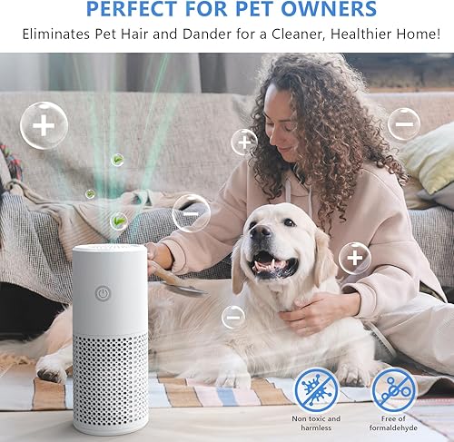 Miniatura 3 de Purificadores de aire para el dormitorio del hogar, filtro de aire HEPA H13 para caspa de humo, olores de mascotas con función de fragancia,