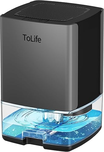 Deshumidificadores para el hogar, tanque de agua de 30 onzas con apagado automático, deshumidificador pequeño portátil para habitación, baño,