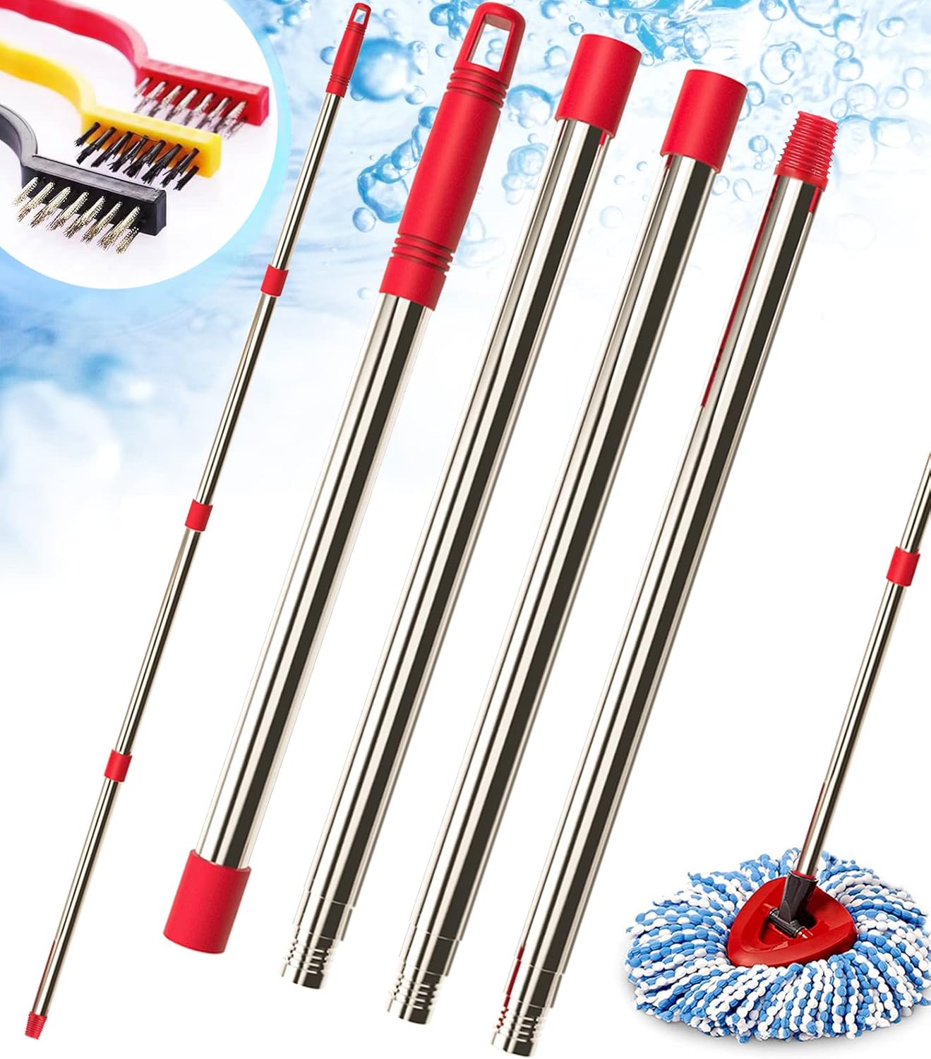 Ziivita Spin Mop Handle Replacement Compatible with