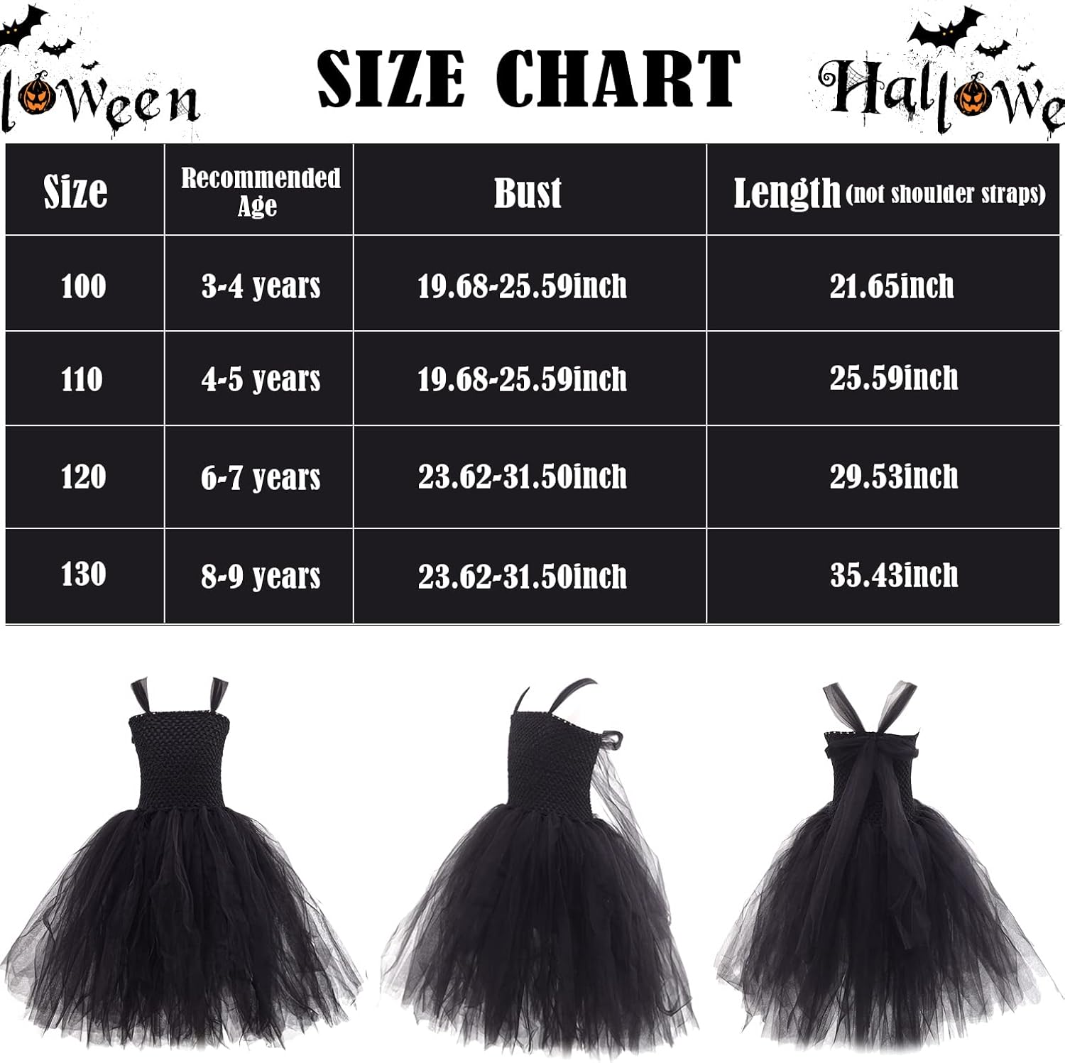 Vista 5 de L'VOW Vestido de princesa con encaje y tutú de tul para Halloween con cuernos de maléfica, capa de plumas