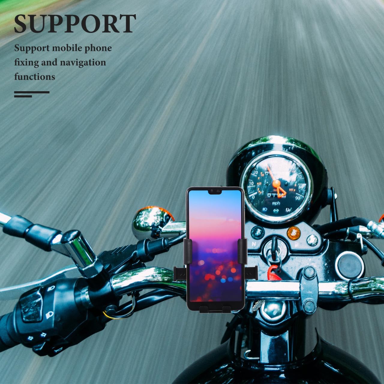 LALAFINA Bike Phone Holder, Motorcycle Phone Mount, Handlebar Mount image 4