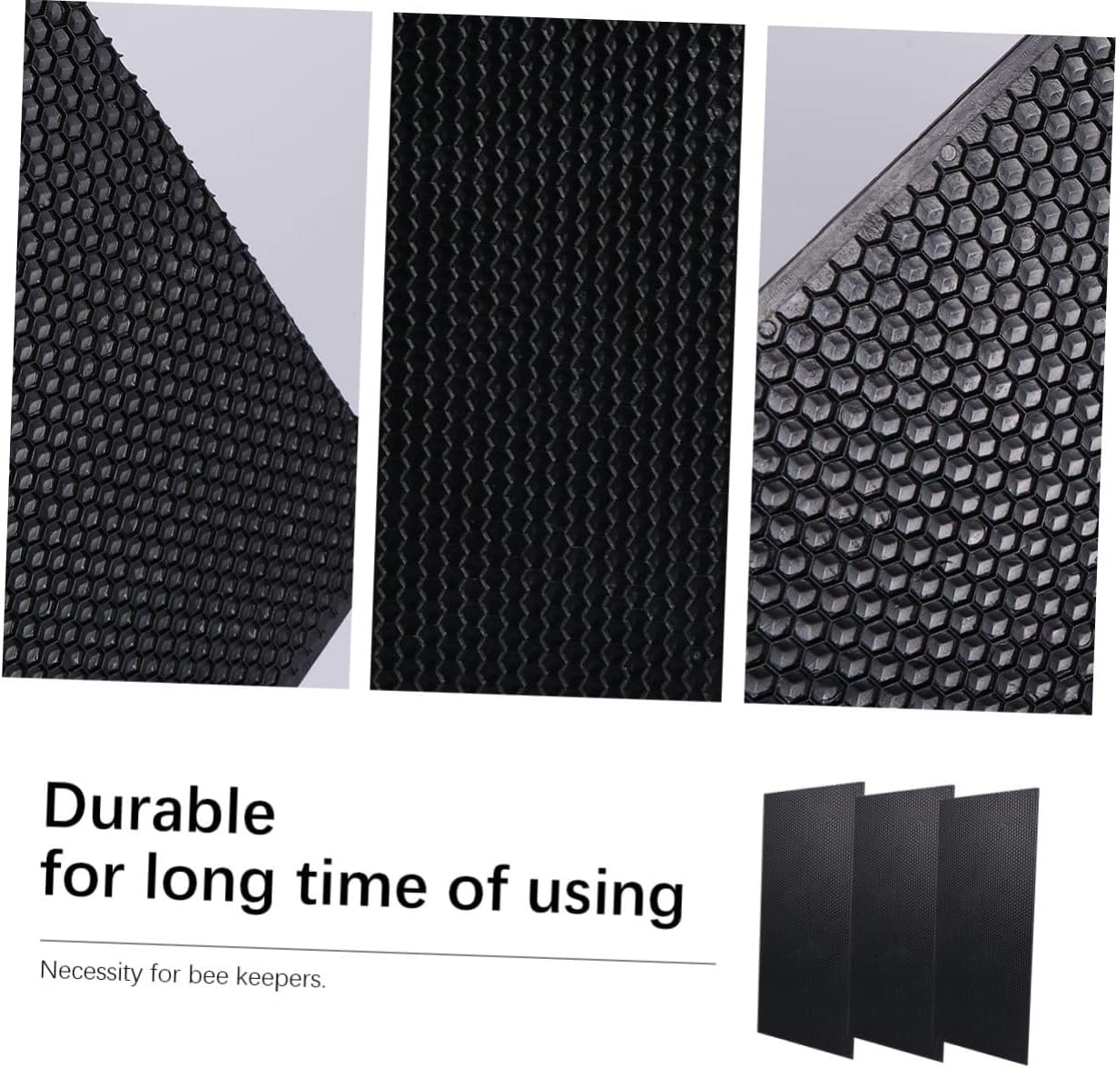 6pcs Bee Plastic Sheets for Beekeeping Deep Foundation Honeycomb Sheets for Production Durable Tools for Farmers and Outdoor Crafts